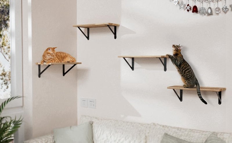 COCOYA 6.7x4.7 Shelf Brackets 6-Pack, Shelf Support Shelf Holder Steel Wall Mount Heavy Duty Small L Shape Triangle 90 Degree Metal Black with Screws Anchors Soporte de Estante - Image 5